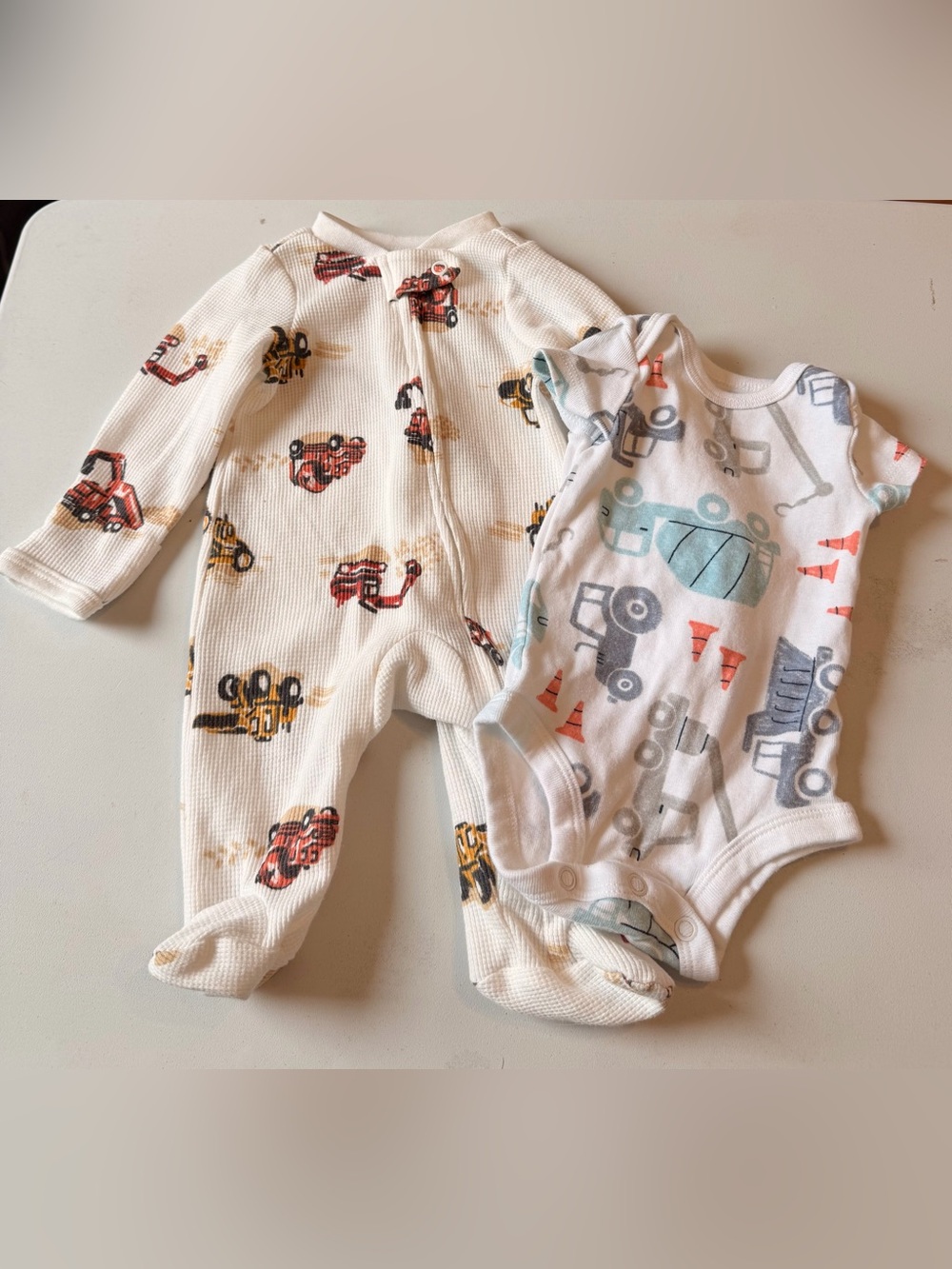 Carter's Child of Mine Newborn Boy Construction Outfit Set
